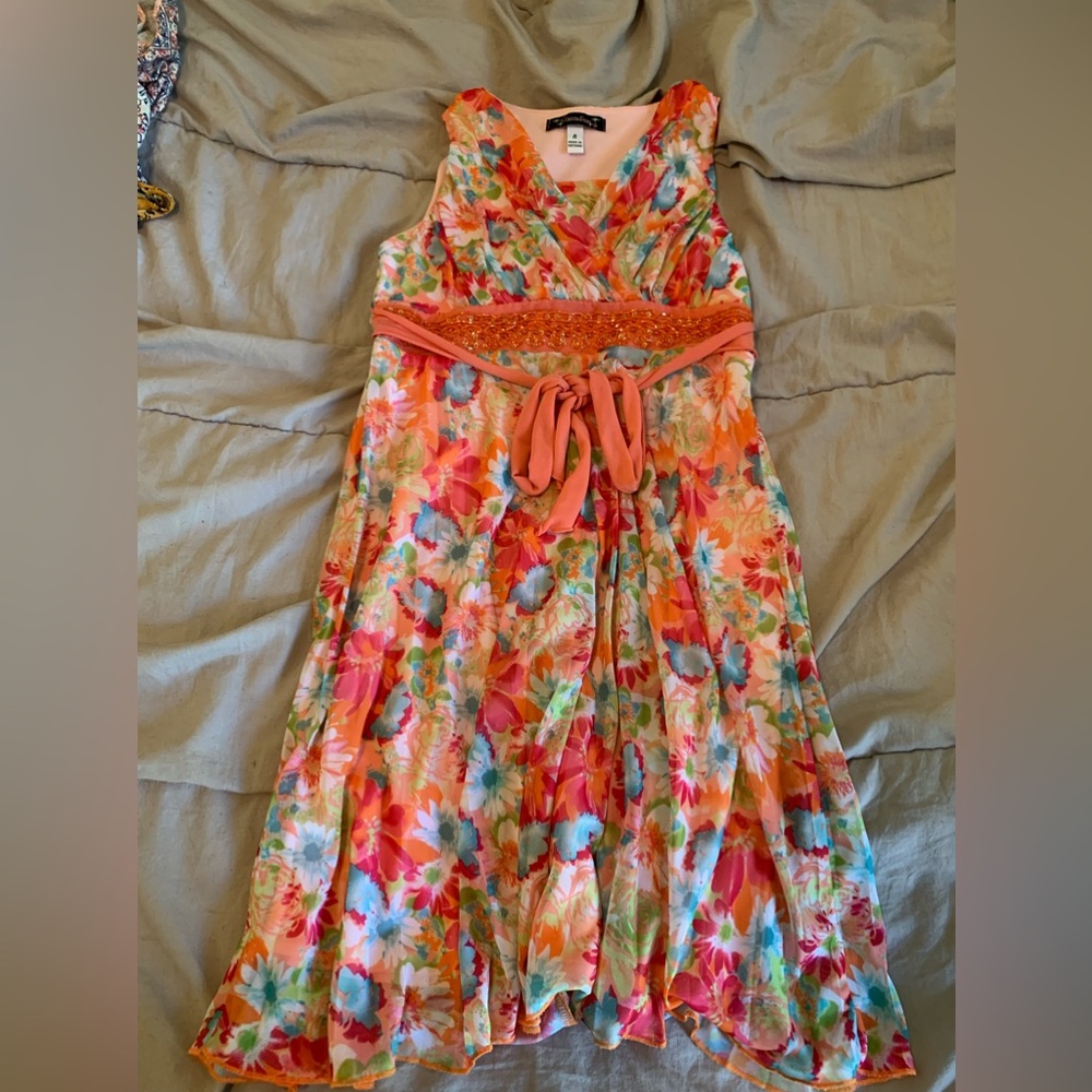 colorful tie dress